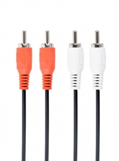 Cablu audio 2 x RCA la 2 x RCA T-T 1.8m, Gembird CCA-2R2R-6